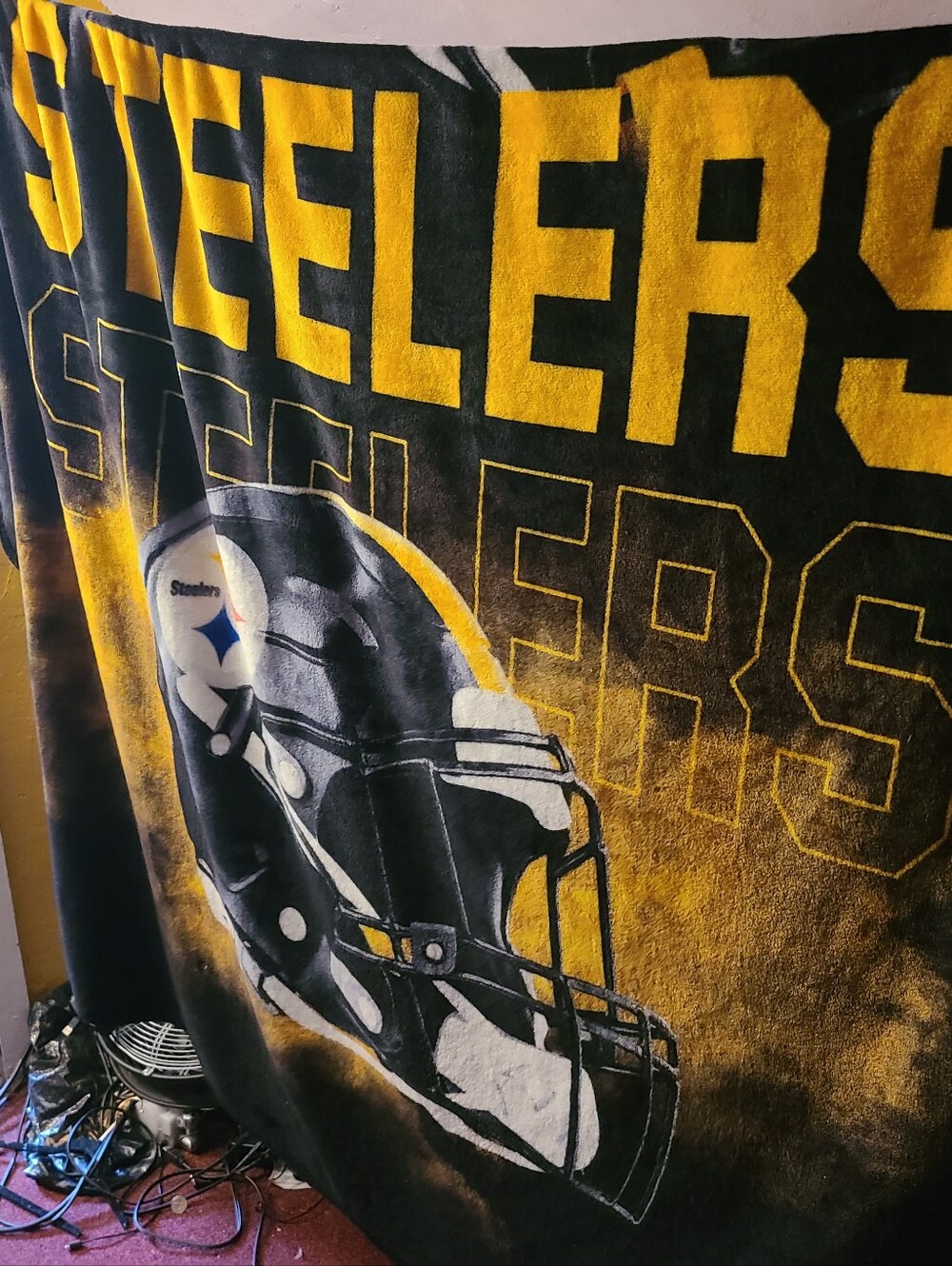PITTSBURGH STEELERS BIG PLUSH THROW BLANKET 80X60